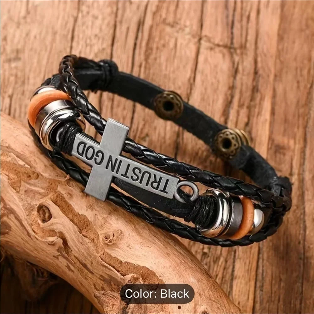 3/$25 “Trust In God” Snap Together Bracelet